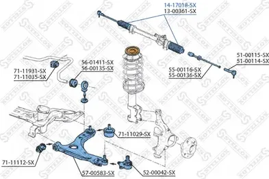 Пыльник рулевой рейки Stellox. Артикул 14-17018-SX