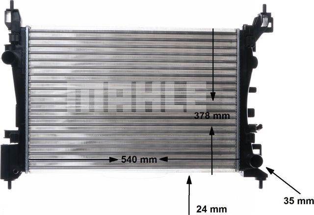 Радиатор охлаждения двигателя Mahle Behr для Opel Adam I 2012-2019. Артикул CR 1182 000S