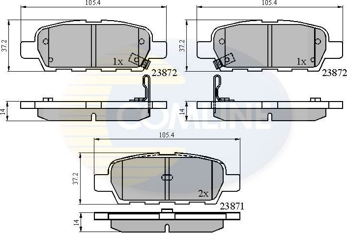 Тормозные колодки Comline Comline. Артикул CBP3912