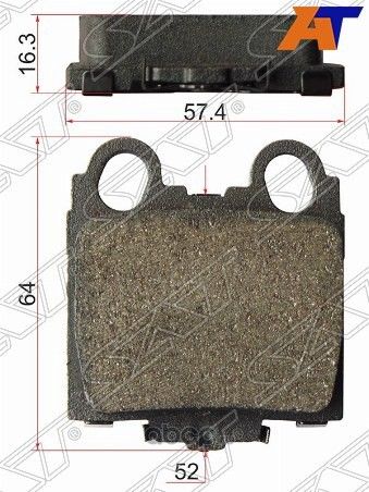 Колодки тормозные RR TOYOTA MARK2,PROGRES,VEROSSA (SAT). Артикул ST0446630130