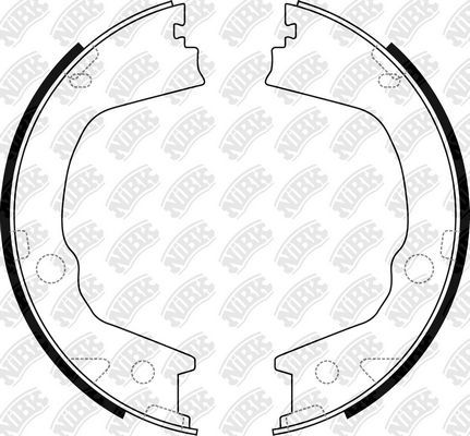 Тормозные колодки (стояночная тормозная система) NiBK. Артикул FN0709