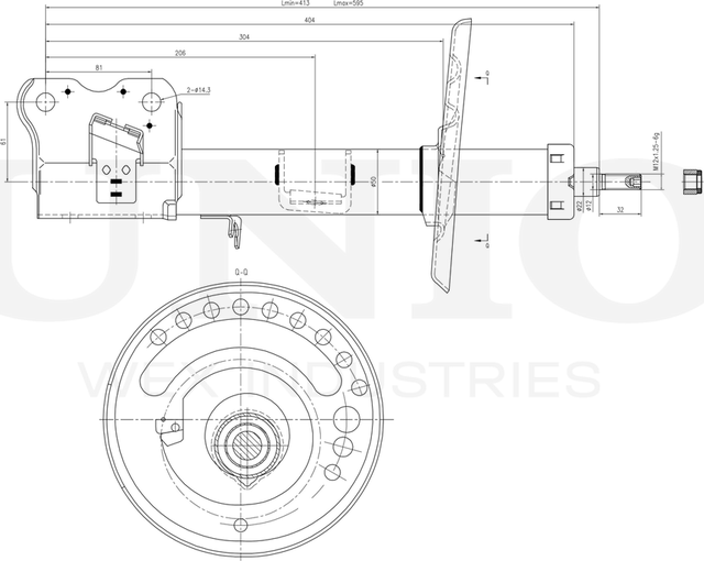 Амортизатор подвески (Unio). Артикул SAB-10354