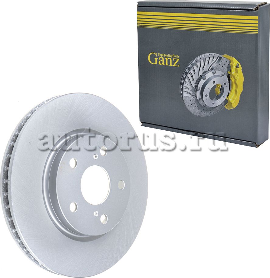 Диск тормозной передний с покрытием (Ganz). Артикул GIJ06178