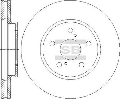 Тормозной диск Sangsin Hi-Q. Артикул SD4064