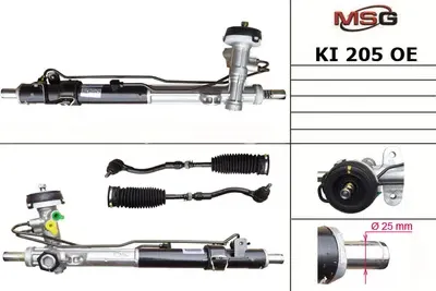 Рулевая рейка с ГУР новая оригинальная KIA Rio II 2005-2011 (MSG). Артикул KI205OEM