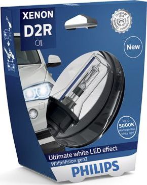 D2R 85V-35W (P32d-3)  5000K WhiteVision gen 2 (Philips) Philips Xenon WhiteVision gen2. Артикул 85126WHV2S1