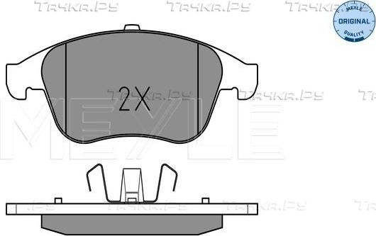 Тормозные колодки Meyle Original передние для Renault Laguna III 2007-2015. Артикул 025 247 0917