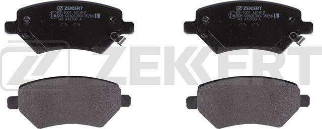 Тормозные колодки Zekkert передние для Chery M11 (A3) 2008-2014. Артикул BS-1001