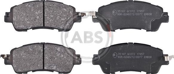 Тормозные колодки ABS передние для Mazda 2 III (DJ) 2014-2026. Артикул 35107