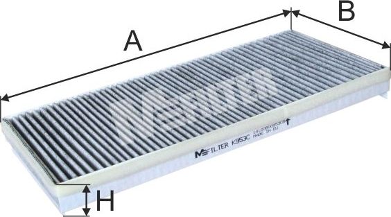 Салонный фильтр MFilter для MAN TGA 2004-2026. Артикул K 953C