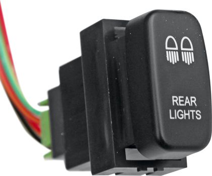 Кнопка РИФ включения/выключения REAR LIGHTS с оранжевой подсветкой для Mitsubishi L200 IV 2009-2015. Артикул RIF22-1-5105705