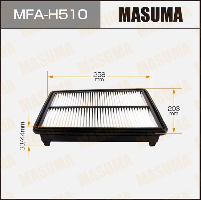 Воздушный фильтр Masuma. Артикул MFA-H510
