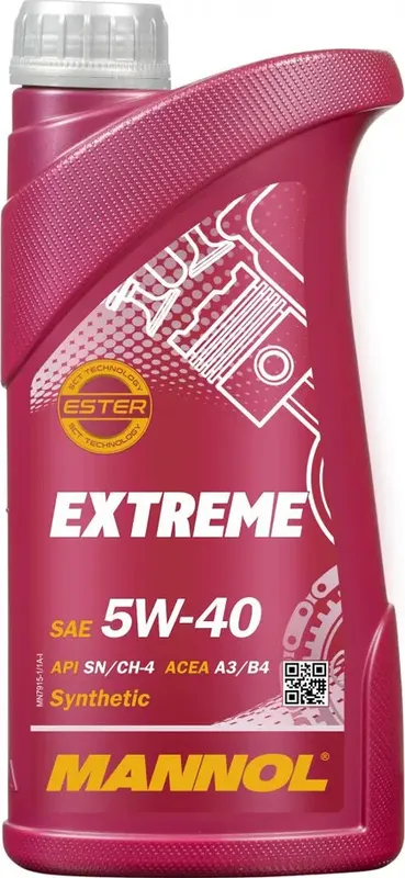 Масло моторное EXTREME 5w40 (1л) (Mannol) Mannol. Артикул 1020