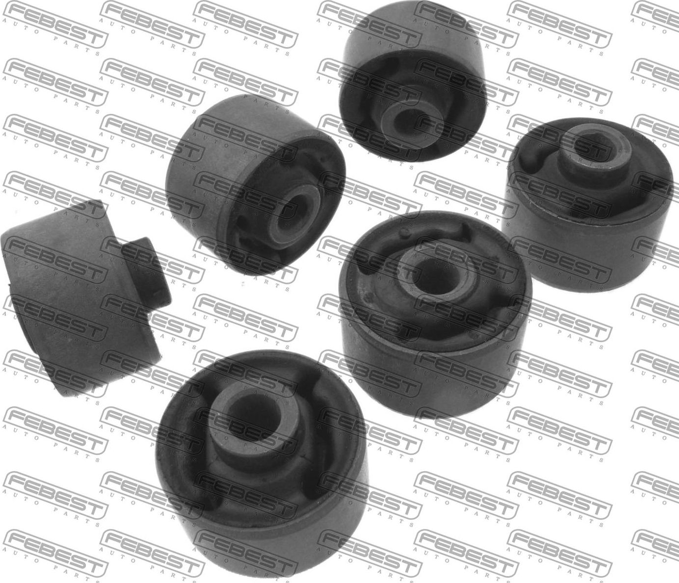 Сайлентблок САЙЛЕНТБЛОК МУФТЫ КАРДАНА КОМПЛЕКТ 6 PCS Febest. Артикул TAB-LCB