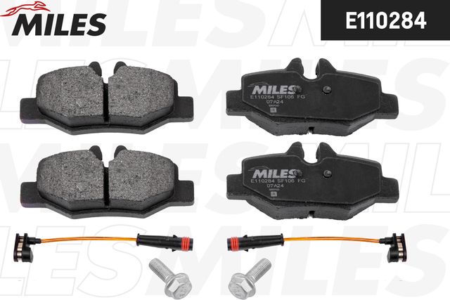 Тормозные колодки Miles (Semi-Metallic). Артикул E110284