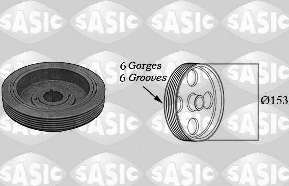 Шкив коленвала Sasic для Citroen BX 1983-1994. Артикул 5150G30