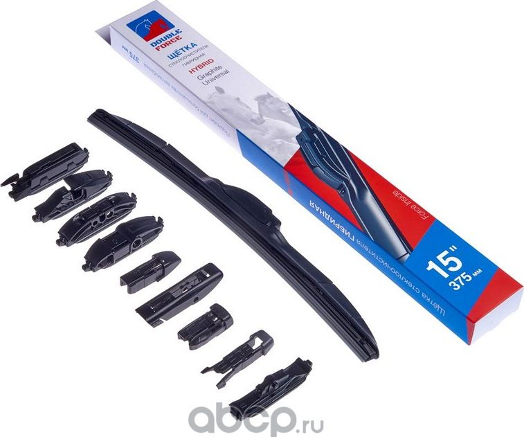 Щетка стеклоочистителя гибридная Double Force 375 мм (15) Double Force. Артикул DFHY15