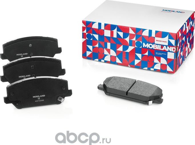 Колодки тормозные дисковые передние (4 шт.) с п/шум. пласт. HYUNDAI i30 (PDE, PD (Mobiland). Артикул 429102060