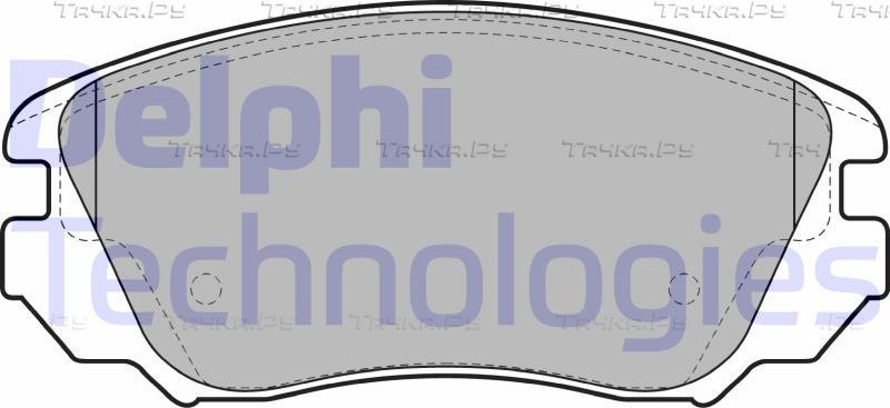 Тормозные колодки Delphi (Low-Metallic). Артикул LP2080