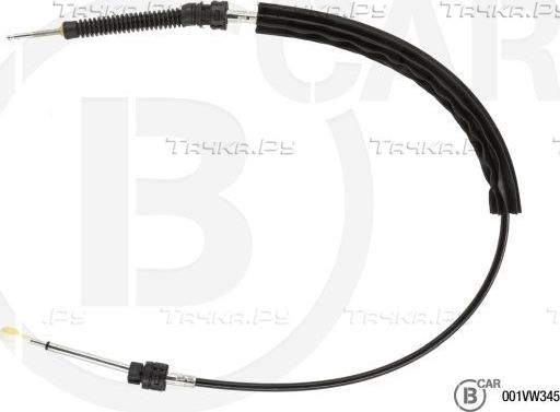 Трос переключения передач КПП B CAR для Volkswagen Bora 1998-2013. Артикул 001VW345