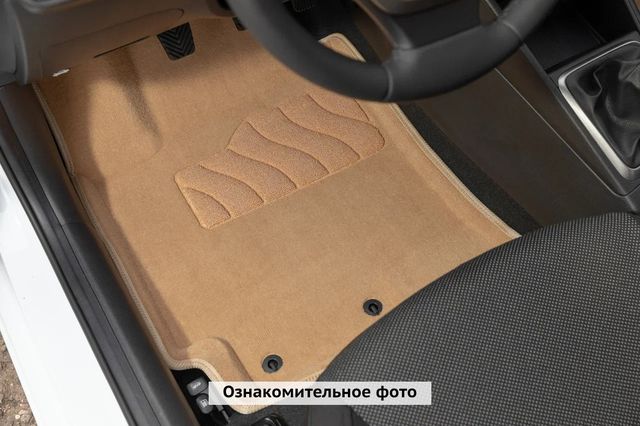 Коврики 3D Seintex ворсовые для салона Haval Dargo 2022-2026 Бежевые. Артикул 99421