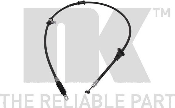 Трос ручника (тросик ручного тормоза) NK правый для Mitsubishi Space Star I 1998-2004. Артикул 903028