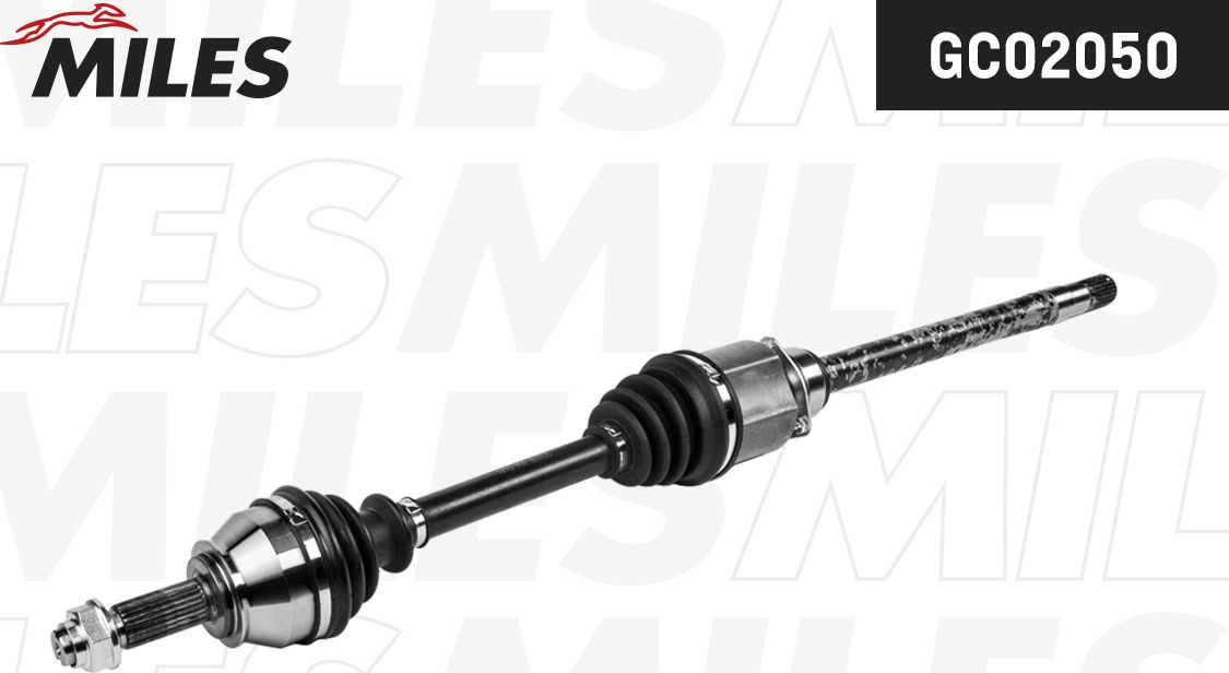 Полуось (привод в сборе, приводной вал) Miles. Артикул GC02050