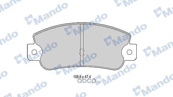 Колодки тормозные дисковые перед/зад (Mando). Артикул MBF015072