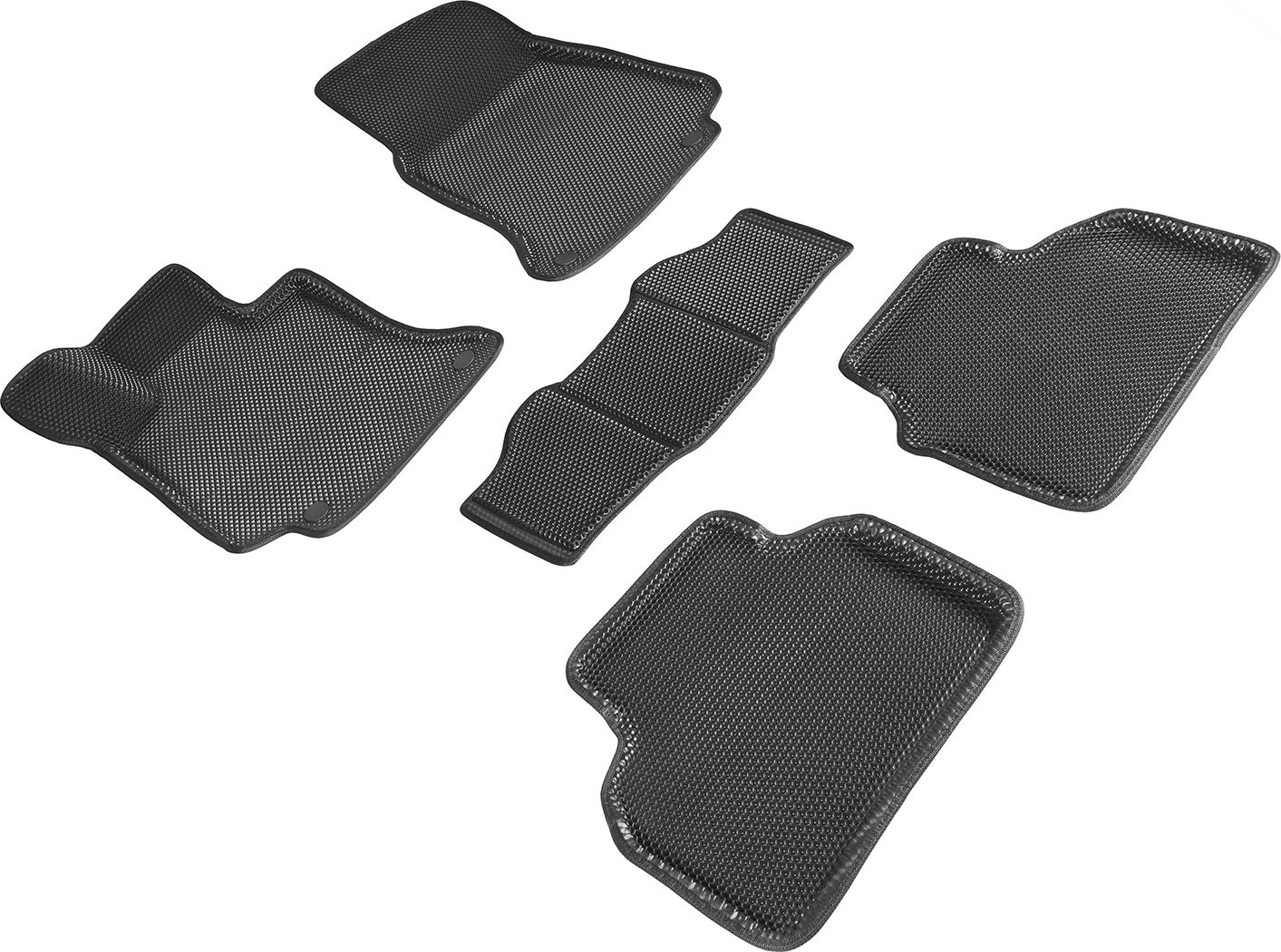 Коврики Seintex 3D EVA Соты для салона Mercedes-Benz E-Classe W213 2016-2026 ЧЕРНЫЕ. Артикул 95365