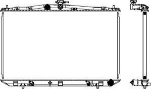 Радиатор охлаждения двигателя Sakura. Артикул 3271-8506