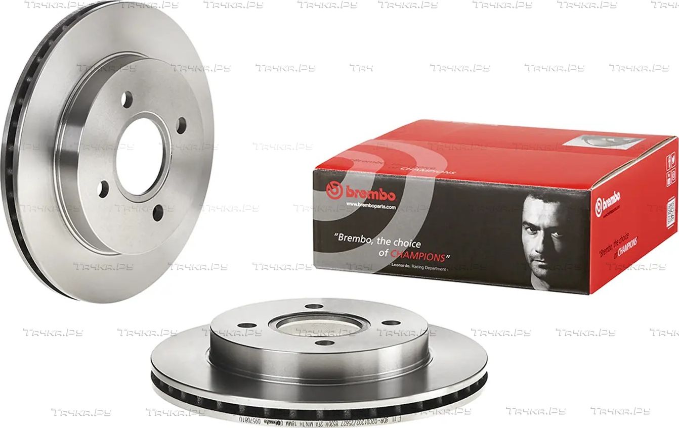 Тормозной диск Brembo PRIME LINE задний для Ford Mondeo I 1993-1996. Артикул 09.5708.10