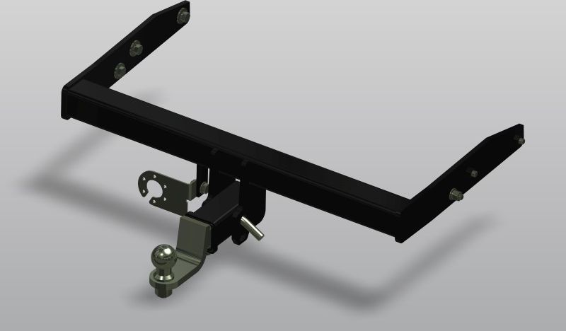 Фаркоп AvtoS (без шара в комплекте) для Volkswagen Multivan T6 фургон, микроавтобус (в т.ч. авто с парктроником) 2015-2026. Артикул VW 36B