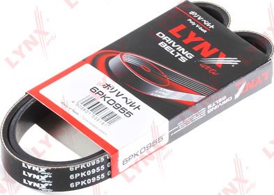 Приводной ремень поликлиновой LYNXauto для Peugeot 4008 2012-2017. Артикул 6PK0955