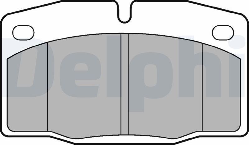 Тормозные колодки Delphi (Semi-Metallic). Артикул LP581