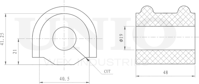 Втулка стабилизатора (Unio). Артикул RMP-10140