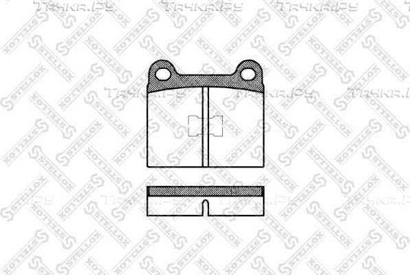 Тормозные колодки Stellox передние для Audi 80 III (B2) 1978-1986. Артикул 028 000-SX