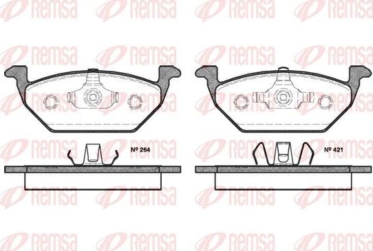 Тормозные колодки Remsa. Артикул 0633.20