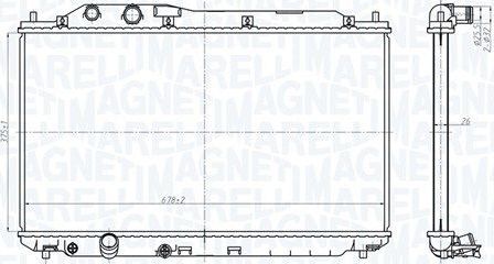Радиатор охлаждения двигателя Magneti Marelli для Honda Civic VIII 2005-2012. Артикул 350213178700
