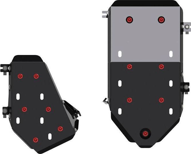 Защита Шериф (2,5 мм) для топливного бака Volkswagen Touareg II 2010-2018. Артикул 26.4129
