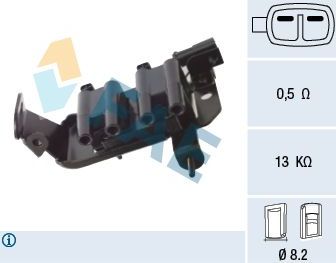 Катушка зажигания FAE для Kia Rio I 2000-2005. Артикул 80419