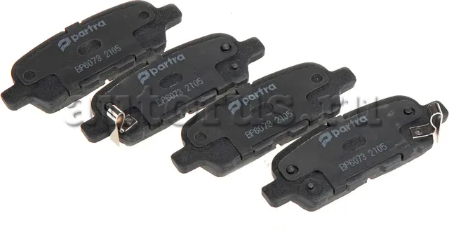 Колодки тормозные дисковые | зад прав/лев | (Partra) Partra. Артикул BP6073
