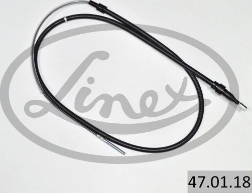 Трос ручника (тросик ручного тормоза) Linex передний правый/левый для Volkswagen Golf III 1995-1997. Артикул 47.01.18