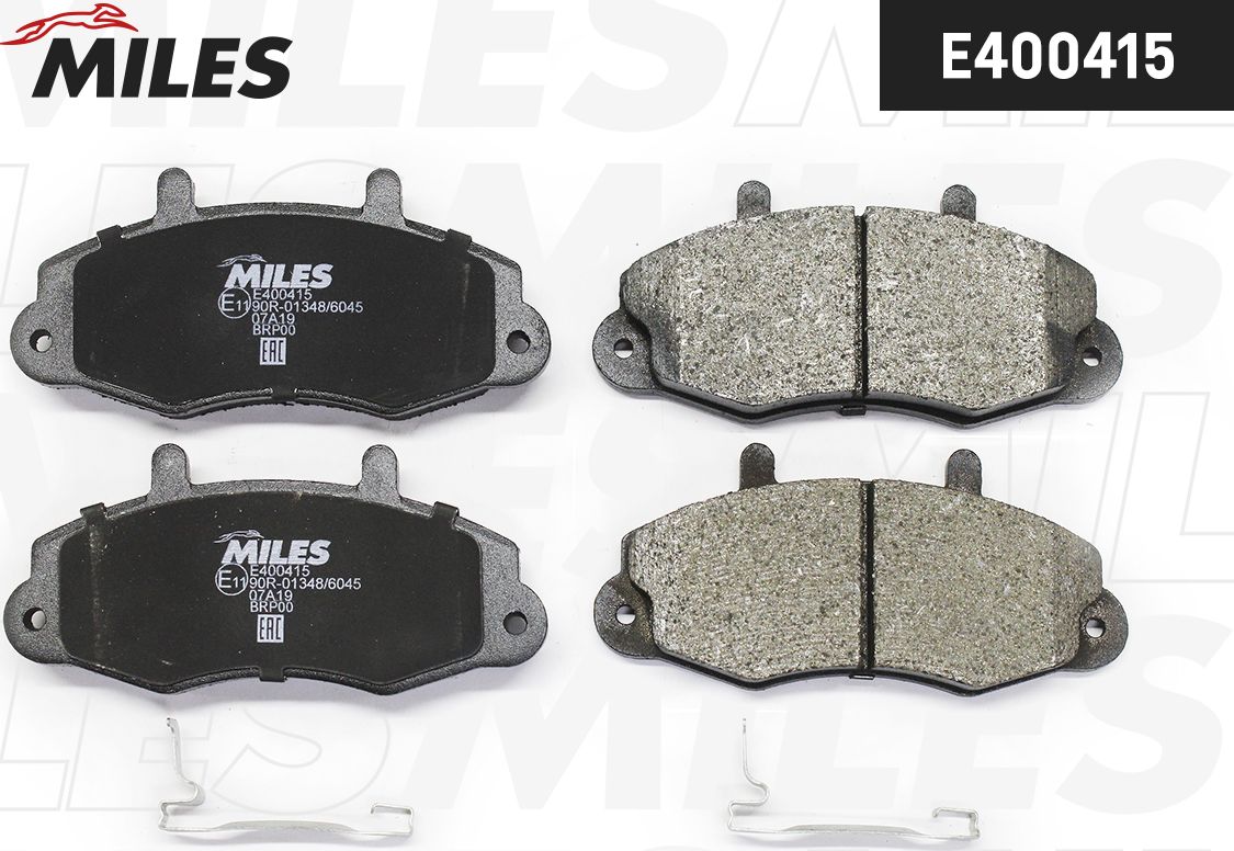 Тормозные колодки Miles (Low-Metallic) для Ford Transit V 1994-2000. Артикул E400415
