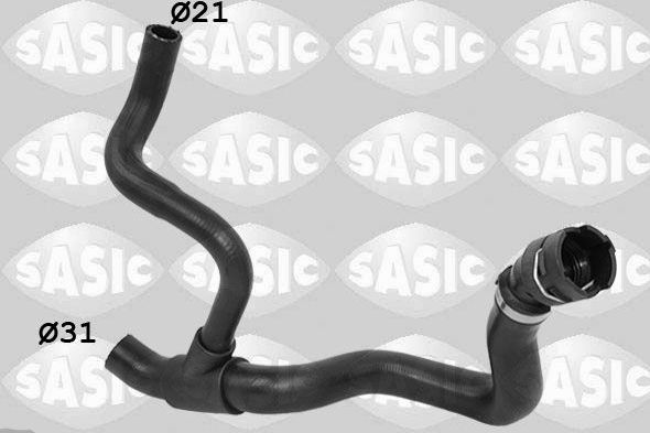 Патрубок радиатора (системы охлаждения) Sasic левый нижний для Ford Mondeo III 2000-2007. Артикул 3406497