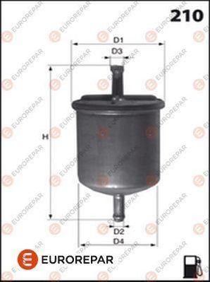 Топливный фильтр Eurorepar (полимерный материал). Артикул 1612797980