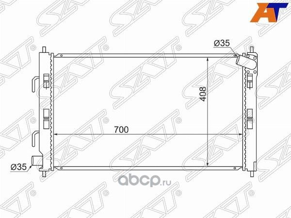 Радиатор MITSUBISHI LANCER X 1.61.5 под авт.OUTL (SAT). Артикул SGMC0001CY