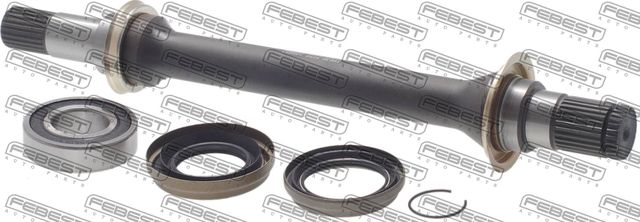 Полуось (привод в сборе, приводной вал) Febest передняя правая для Mazda 323 VI (BJ) 1998-2004. Артикул 2212-SPAAT