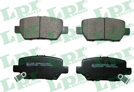 Тормозные колодки LPR. Артикул 05P2226