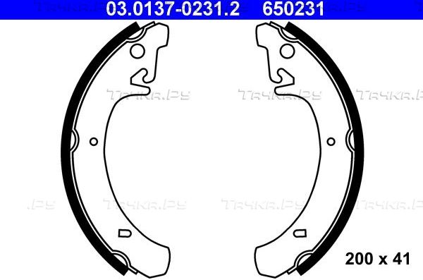 Тормозные колодки ATE задние для ВАЗ 2111 1995-2008. Артикул 03.0137-0231.2