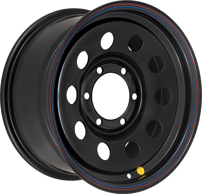 Колёсный диск OFF-ROAD Wheels усиленный стальной черный 6x139,7 8xR16 d110 ET+30 для Great Wall Hover 2005-2010. Артикул 1680-63910BL+30X